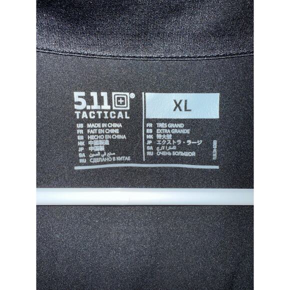 5.11 TACTICAL MEN'S MAX EFFORT 1/4 ZIP PULLOVER, black XL - Picture 4 of 6